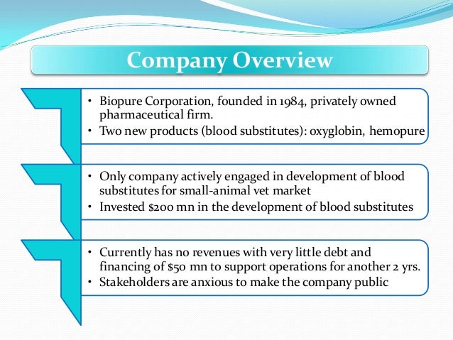 biopure corporation case